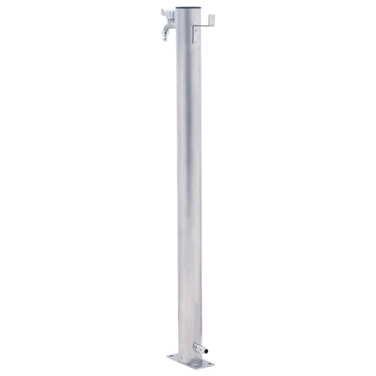 vidaXL Garden Water Column 100 cm Stainless Steel Round