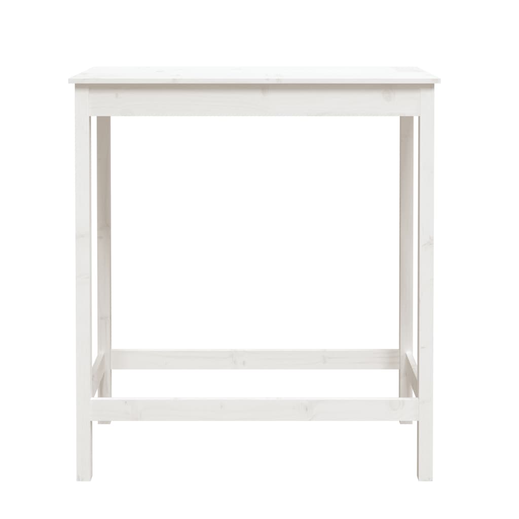 vidaXL Bar Table White 100x50x110 cm Solid Wood Pine