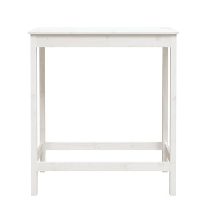vidaXL Bar Table White 100x50x110 cm Solid Wood Pine