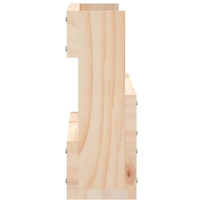vidaXL Wall-mounted Shoe Racks 2 pcs 59x9x23 cm Solid Wood Pine