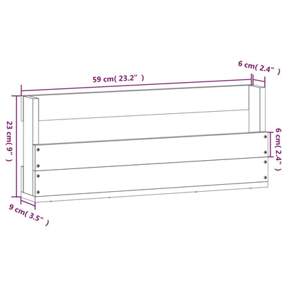 vidaXL Wall-mounted Shoe Racks 2 pcs White 59x9x23 cm Solid Wood Pine