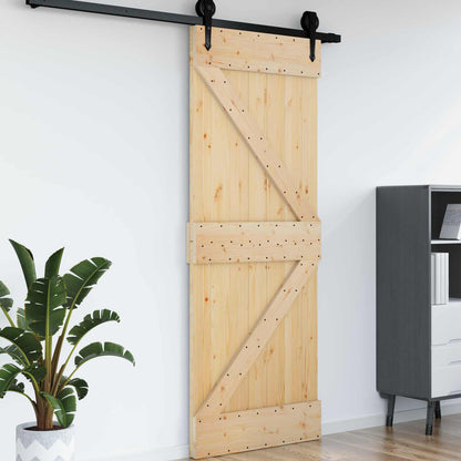 vidaXL Door NARVIK Natural 95 x 210 cm Solid Pine Wood