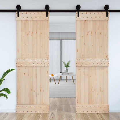 vidaXL Door NARVIK Natural 70 x 210 cm Solid Pine Wood