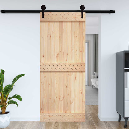 vidaXL Door NARVIK Natural 70 x 210 cm Solid Pine Wood