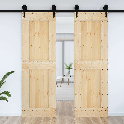 vidaXL Door NARVIK Natural 70 x 210 cm Solid Pine Wood