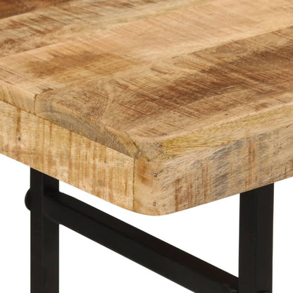 vidaXL Console Table 112x36x76 cm Solid Wood Mango and Iron
