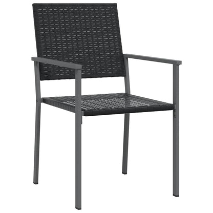 vidaXL 9 Piece Garden Dining Set Poly Rattan and Steel