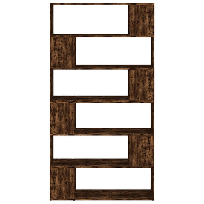 vidaXL Book Cabinet/Room Divider Smoked Oak 100x24x188 cm
