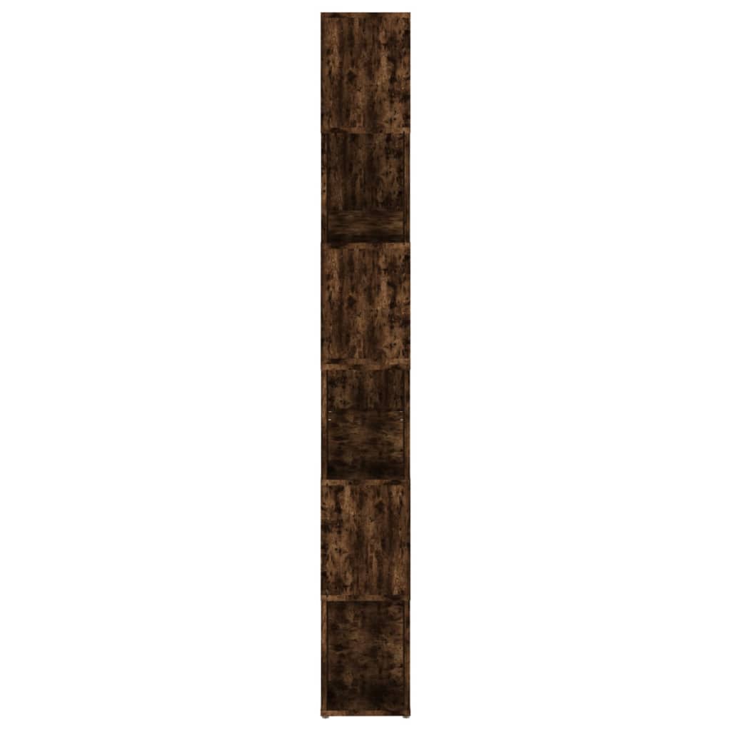 vidaXL Book Cabinet/Room Divider Smoked Oak 100x24x188 cm