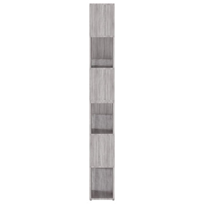 vidaXL Book Cabinet/Room Divider Grey Sonoma 100x24x188 cm