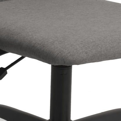 vidaXL Office Chair Dark Grey Fabric