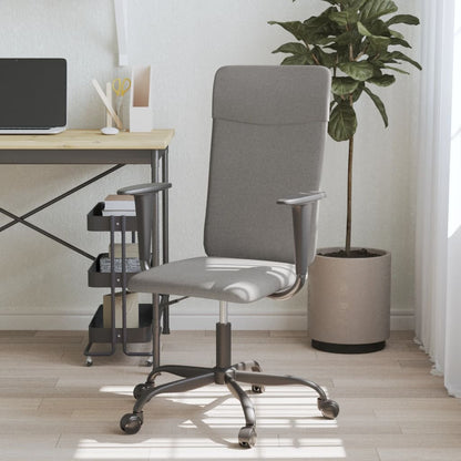 vidaXL Office Chair Dark Grey Fabric