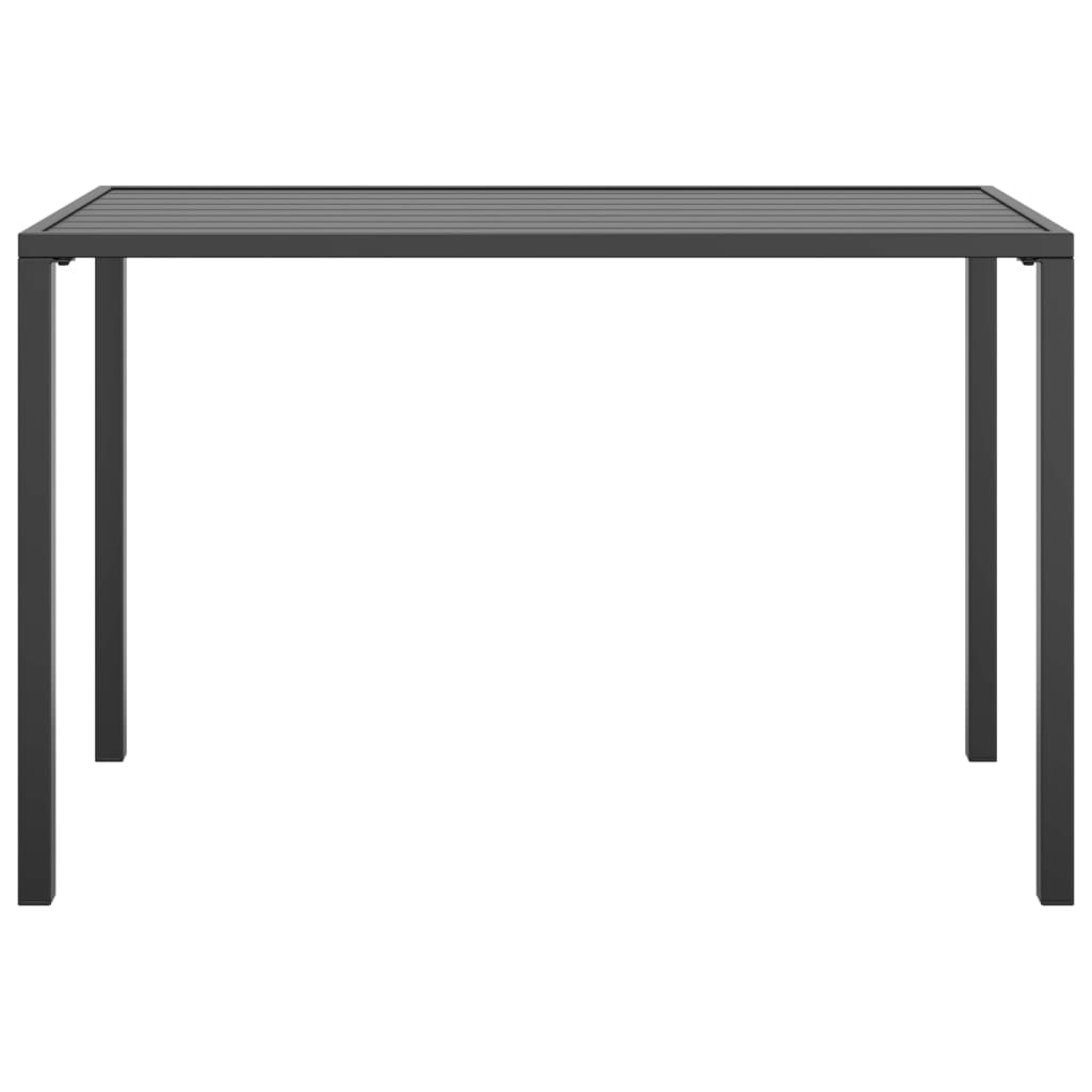vidaXL Garden Dining Table | Anthracite | Steel | 110 x 54 x 70 cm | Durable