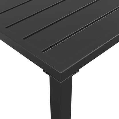 vidaXL Garden Dining Table | Anthracite | Steel | 110 x 54 x 70 cm | Durable