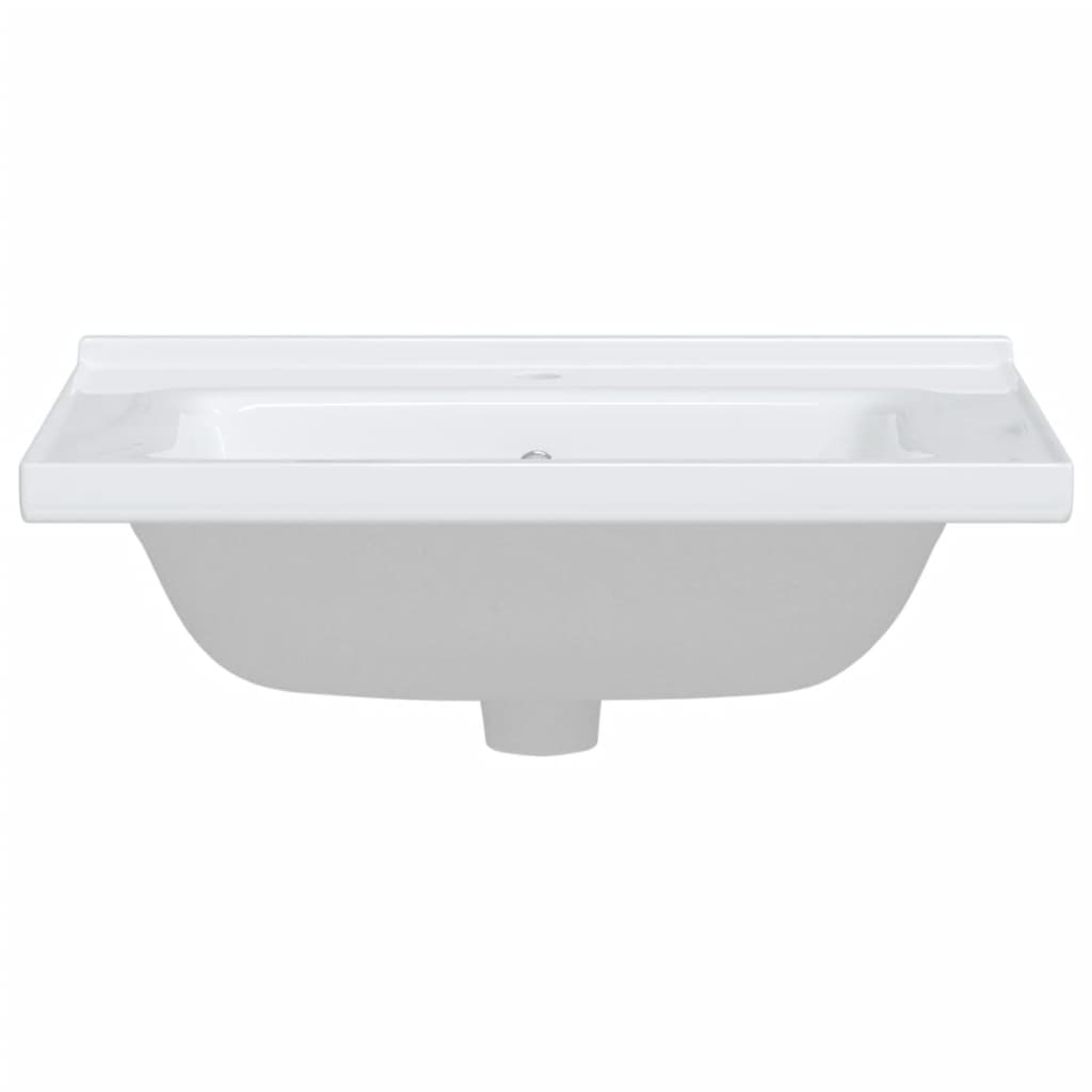 vidaXL Bathroom Sink White 61x48x19.5 cm Rectangular Ceramic