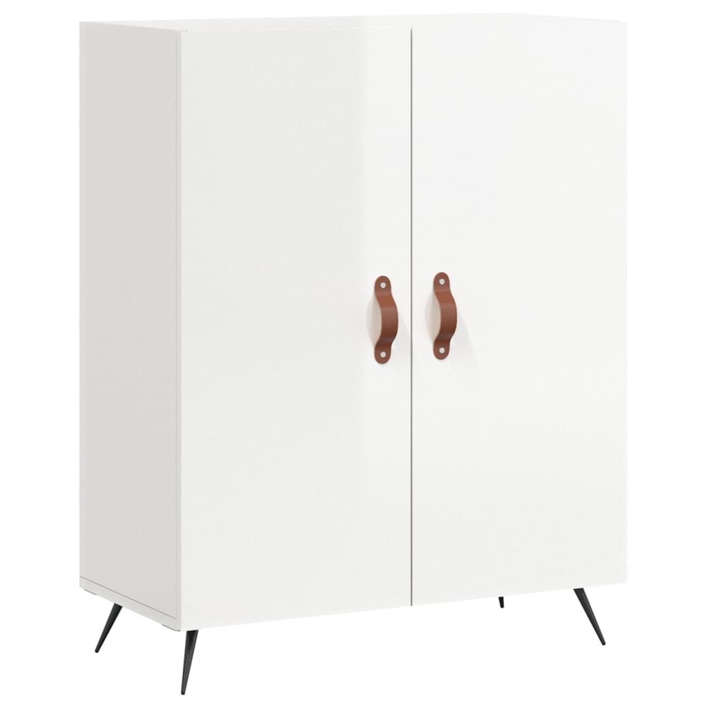vidaXL Sideboard High Gloss White 69.5x34x90 cm Engineered Wood