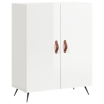 vidaXL Sideboard High Gloss White 69.5x34x90 cm Engineered Wood