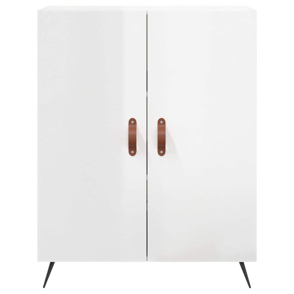 vidaXL Sideboard High Gloss White 69.5x34x90 cm Engineered Wood