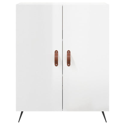 vidaXL Sideboard High Gloss White 69.5x34x90 cm Engineered Wood