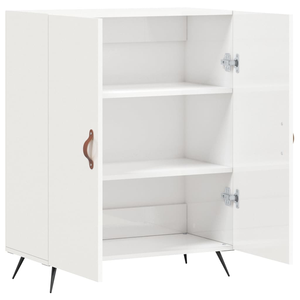 vidaXL Sideboard High Gloss White 69.5x34x90 cm Engineered Wood