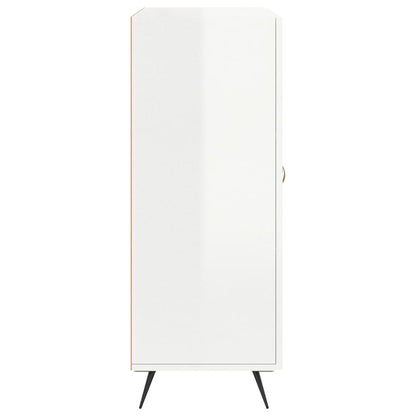 vidaXL Sideboard High Gloss White 69.5x34x90 cm Engineered Wood