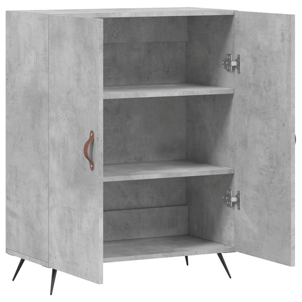 vidaXL Sideboard Concrete Grey 69.5x34x90 cm Engineered Wood