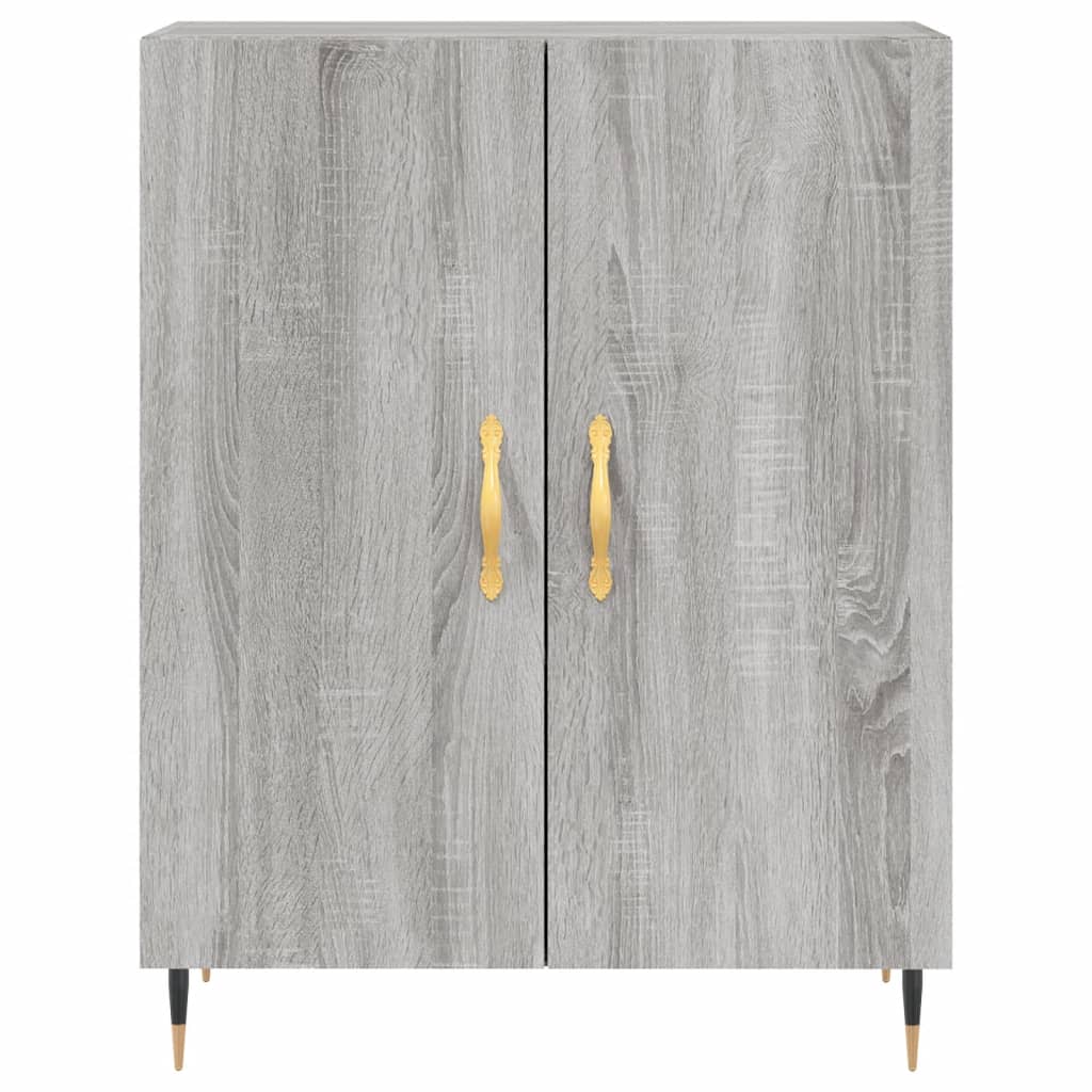 vidaXL Sideboard Grey Sonoma 69.5x34x90 cm Engineered Wood