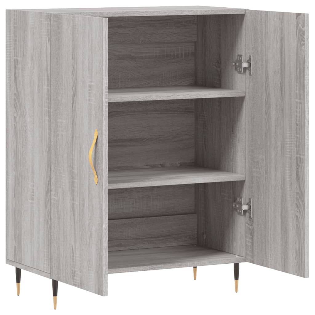 vidaXL Sideboard Grey Sonoma 69.5x34x90 cm Engineered Wood