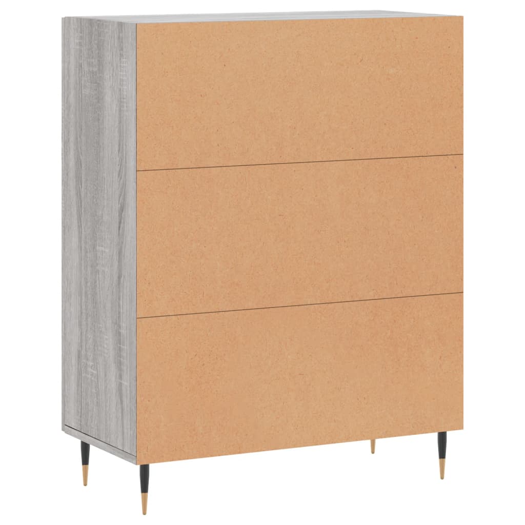 vidaXL Sideboard Grey Sonoma 69.5x34x90 cm Engineered Wood
