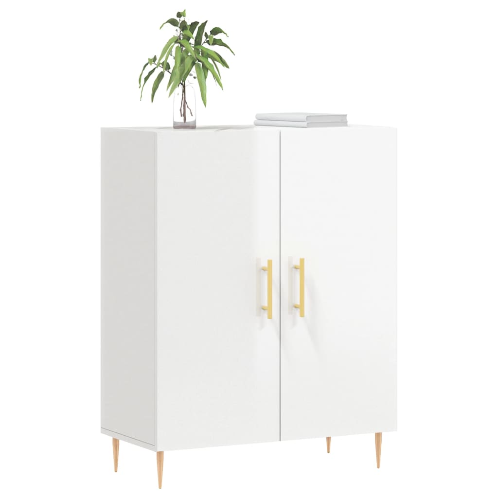 vidaXL Sideboard High Gloss White 69,5x34x90 cm Engineered Wood