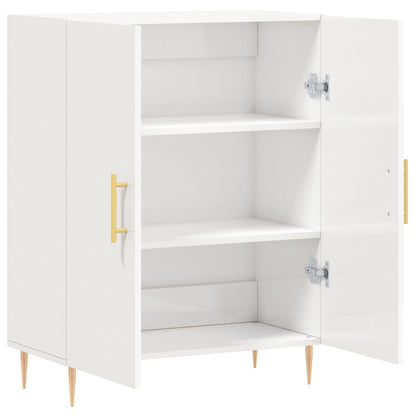 vidaXL Sideboard High Gloss White 69.5x34x90 cm Engineered Wood