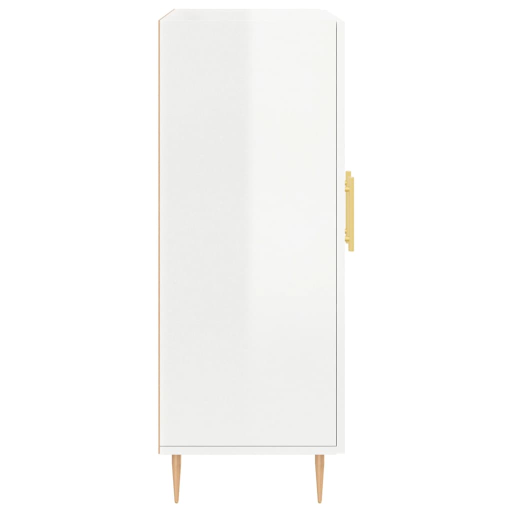 vidaXL Sideboard High Gloss White 69.5x34x90 cm Engineered Wood