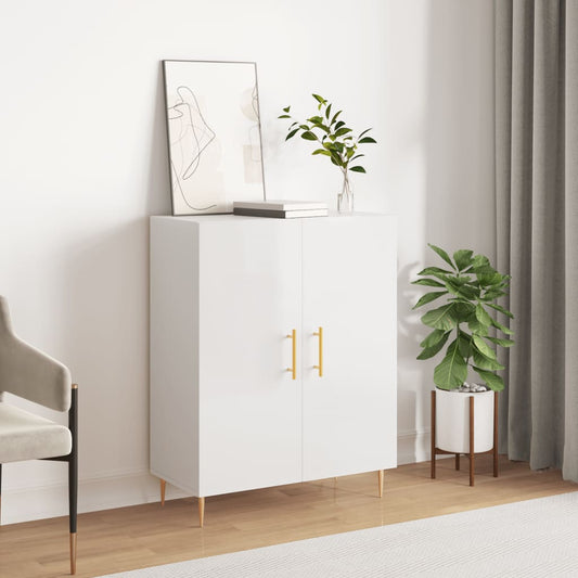 vidaXL Sideboard High Gloss White 69,5x34x90 cm Engineered Wood