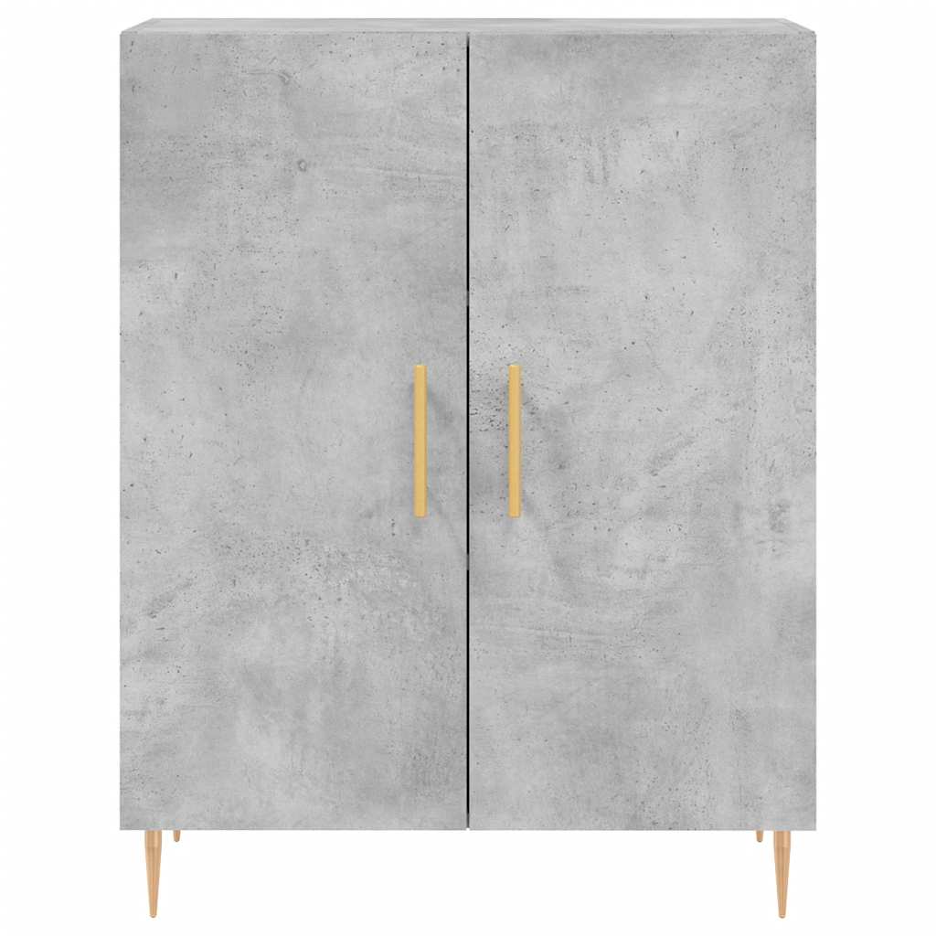 vidaXL Sideboard Concrete Grey 69.5x34x90 cm Engineered Wood