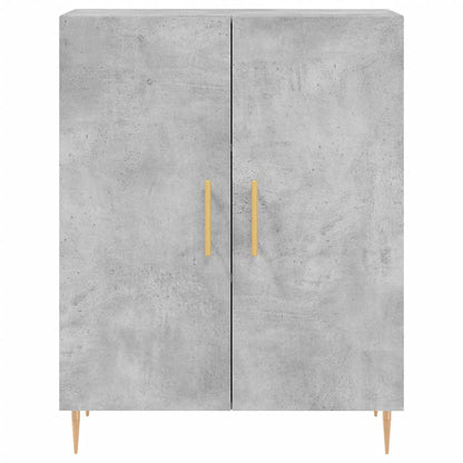 vidaXL Sideboard Concrete Grey 69.5x34x90 cm Engineered Wood