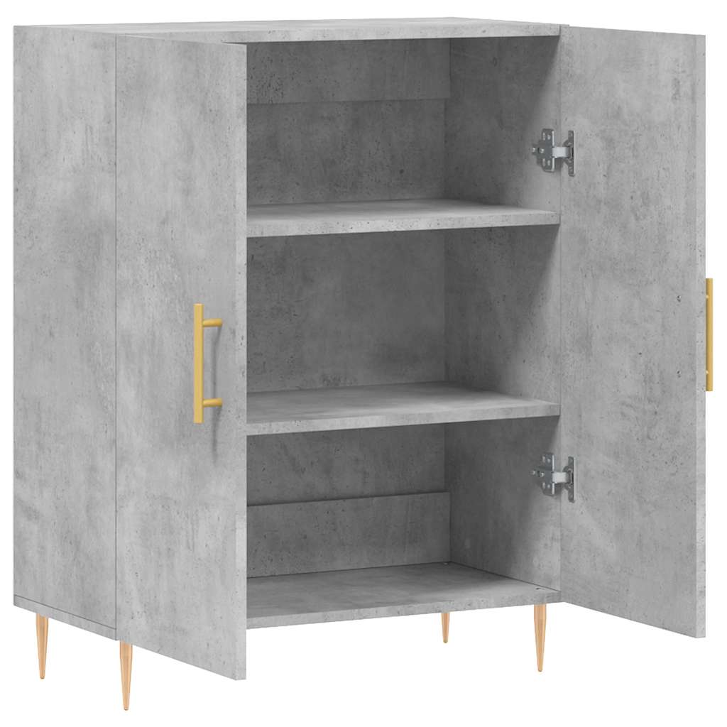 vidaXL Sideboard Concrete Grey 69,5x34x90 cm Engineered Wood