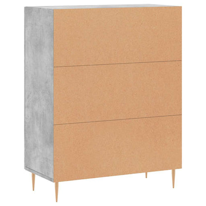 vidaXL Sideboard Concrete Grey 69,5x34x90 cm Engineered Wood