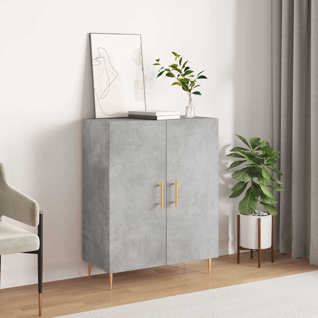 vidaXL Sideboard Concrete Grey 69,5x34x90 cm Engineered Wood