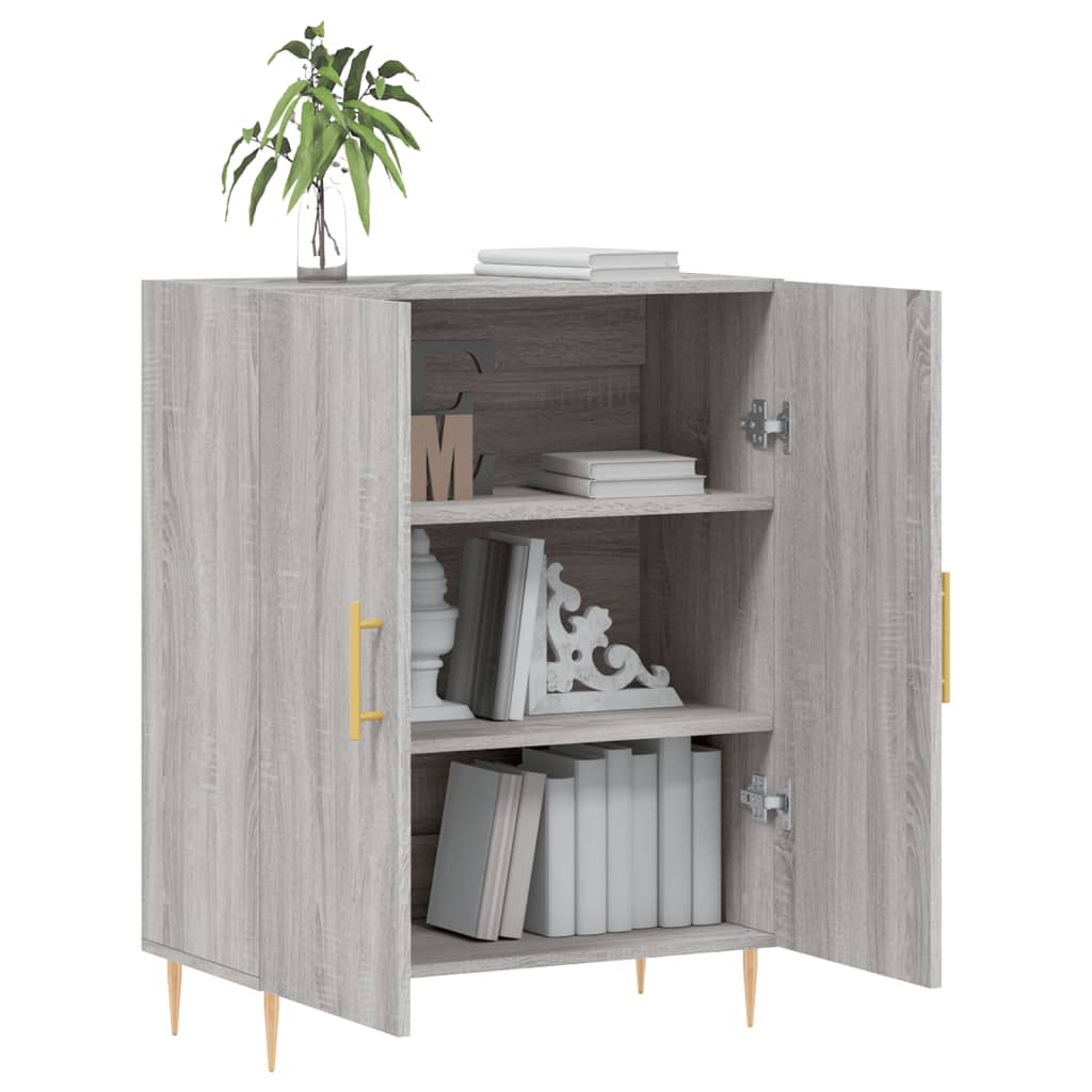 vidaXL Sideboard Grey Sonoma 69,5x34x90 cm Engineered Wood