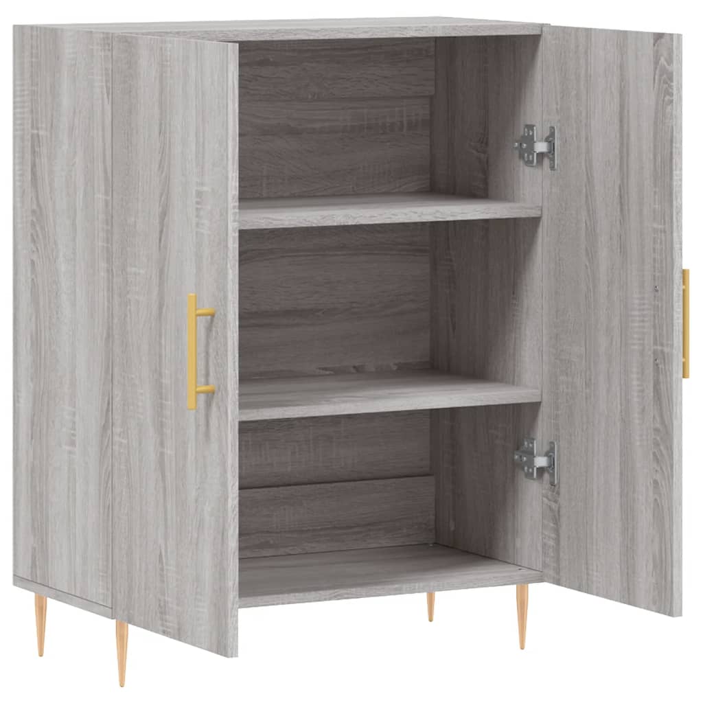 vidaXL Sideboard Grey Sonoma 69.5x34x90 cm Engineered Wood