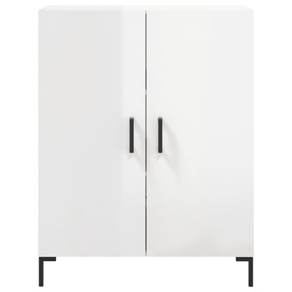 vidaXL Sideboard High Gloss White 69.5x34x90 cm Engineered Wood