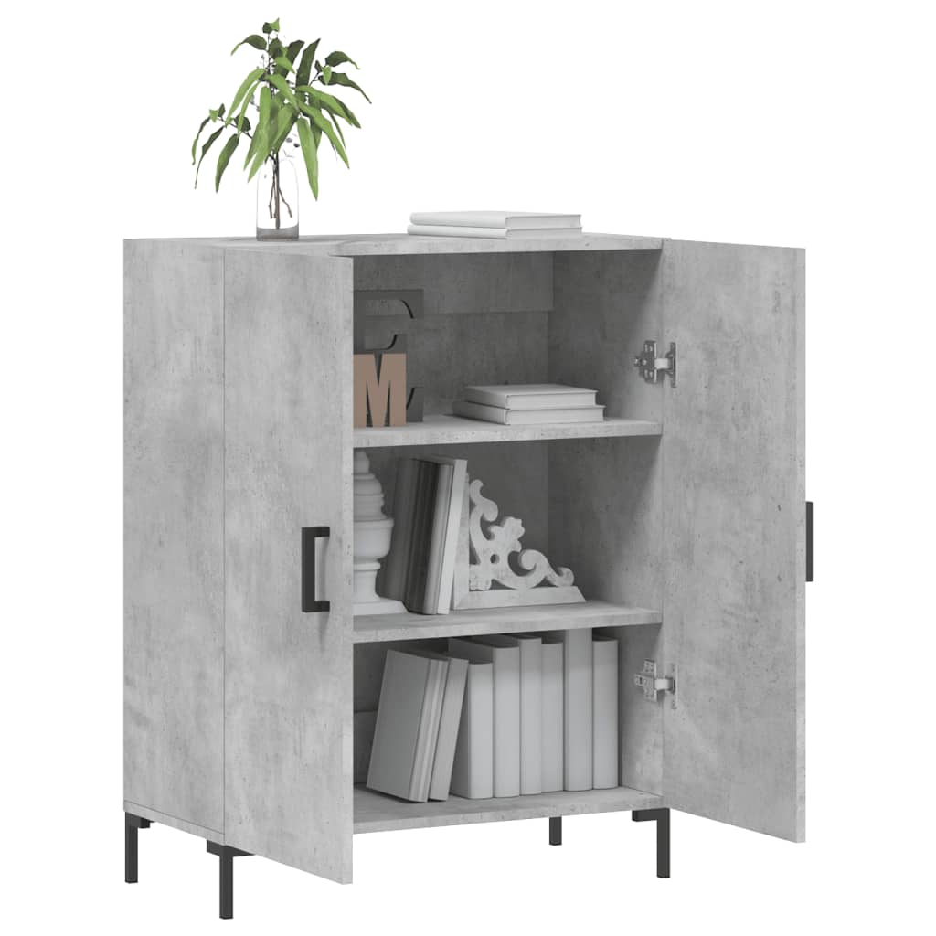 vidaXL Sideboard Concrete Grey 69,5x34x90 cm Engineered Wood
