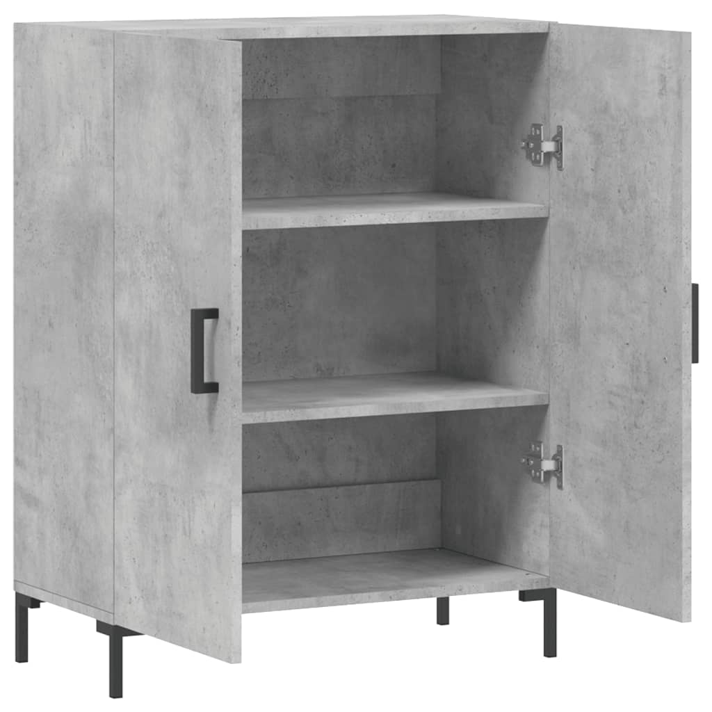 vidaXL Sideboard Concrete Grey 69.5x34x90 cm Engineered Wood