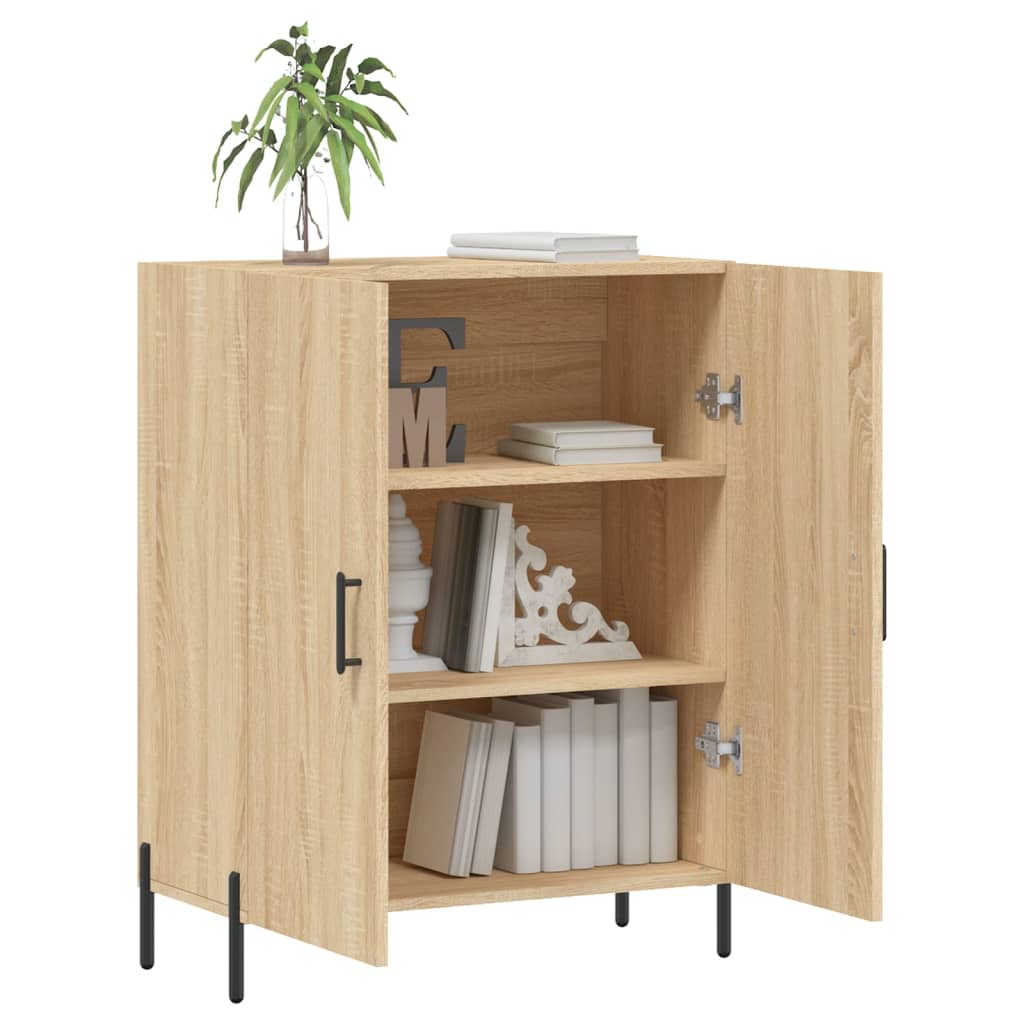 vidaXL Sideboard Sonoma Oak 69.5x34x90 cm Engineered Wood