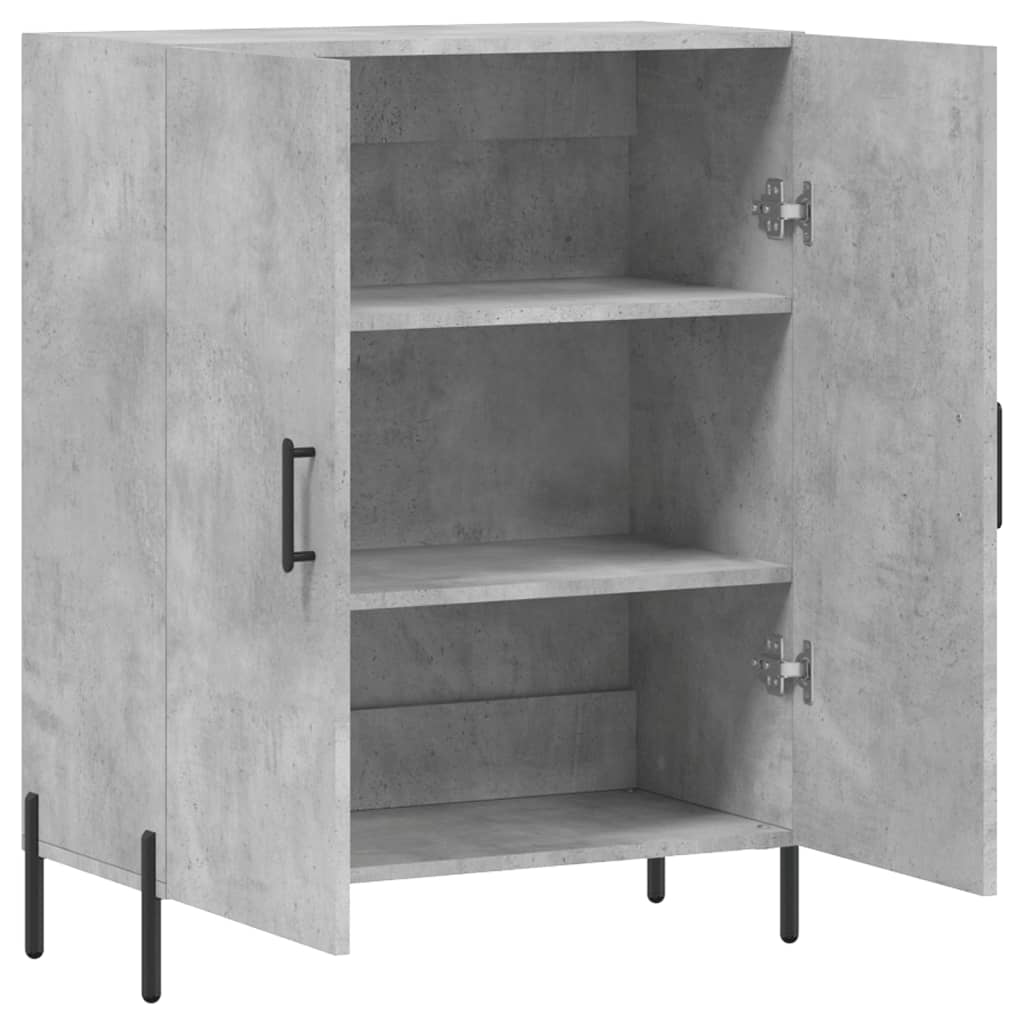 vidaXL Sideboard Concrete Grey 69.5x34x90 cm Engineered Wood