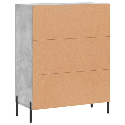 vidaXL Sideboard Concrete Grey 69,5x34x90 cm Engineered Wood