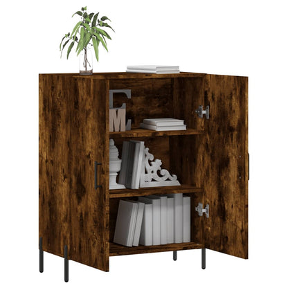vidaXL Sideboard Smoked Oak 69,5x34x90 cm Engineered Wood