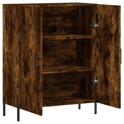 vidaXL Sideboard Smoked Oak 69.5x34x90 cm Engineered Wood