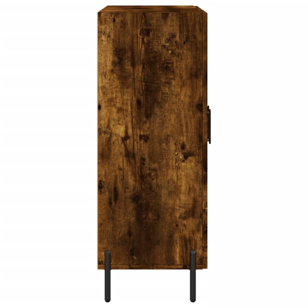 vidaXL Sideboard Smoked Oak 69.5x34x90 cm Engineered Wood