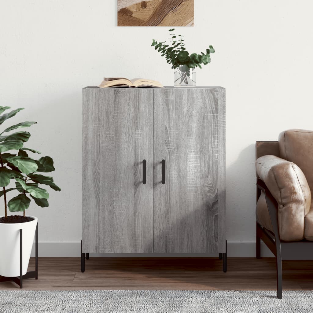 vidaXL Sideboard Grey Sonoma 69,5x34x90 cm Engineered Wood